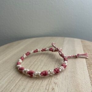 10/$25 Pink Cream Woven Bracelet
